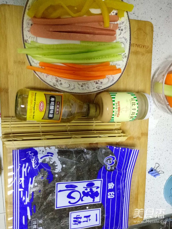 寿司的做法步骤：1