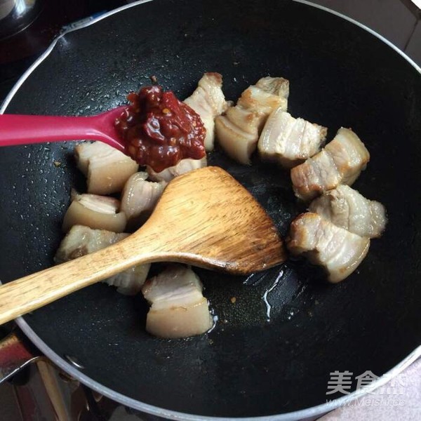 陕北版家常红烧肉的做法步骤:4