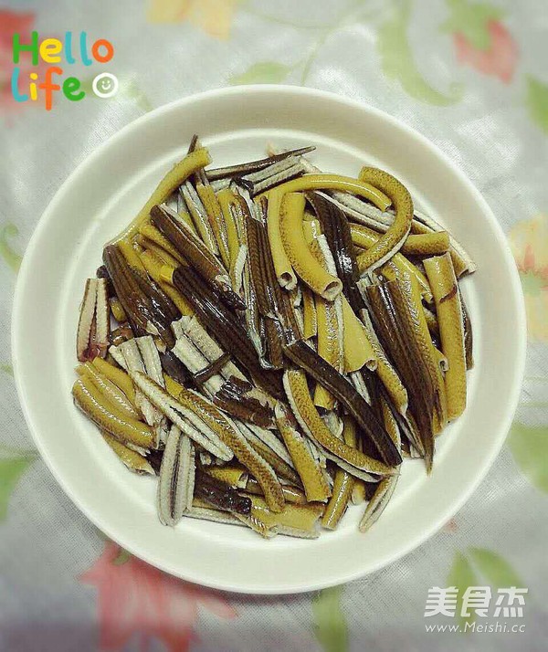 西施茭白鳝丝的做法步骤:2