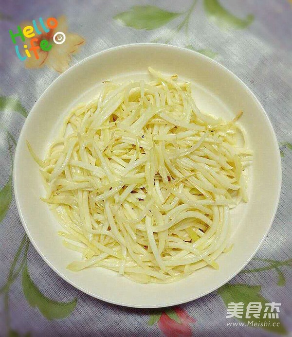 西施茭白鳝丝的做法步骤:3