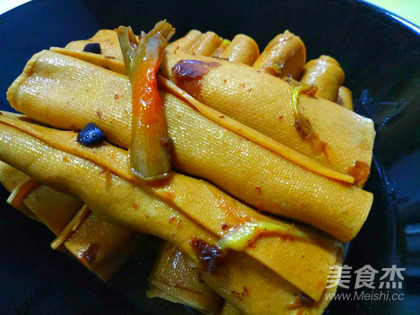 鲜香豆腐卷的做法步骤:7