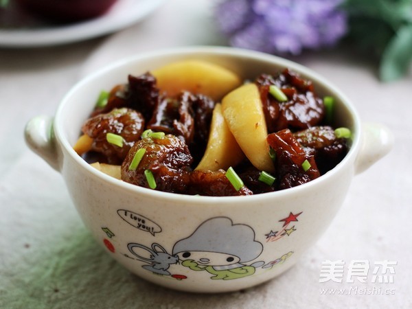 桃子烧牛腩的做法步骤:14