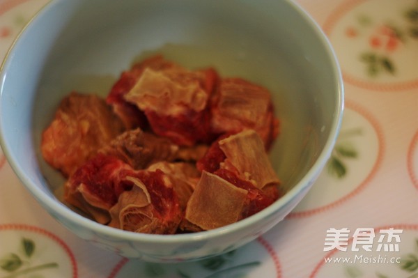 桃子烧牛腩的做法步骤:4
