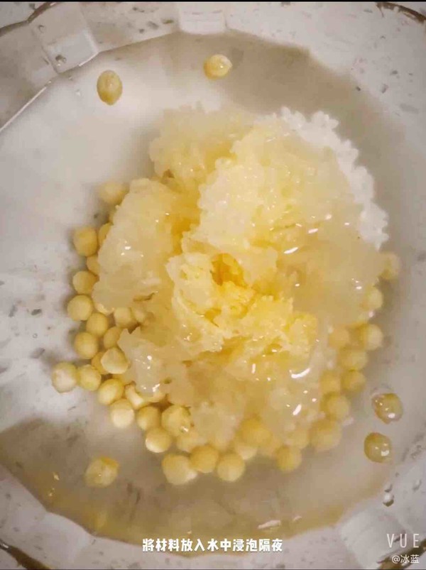米润银耳豆浆的做法步骤：2
