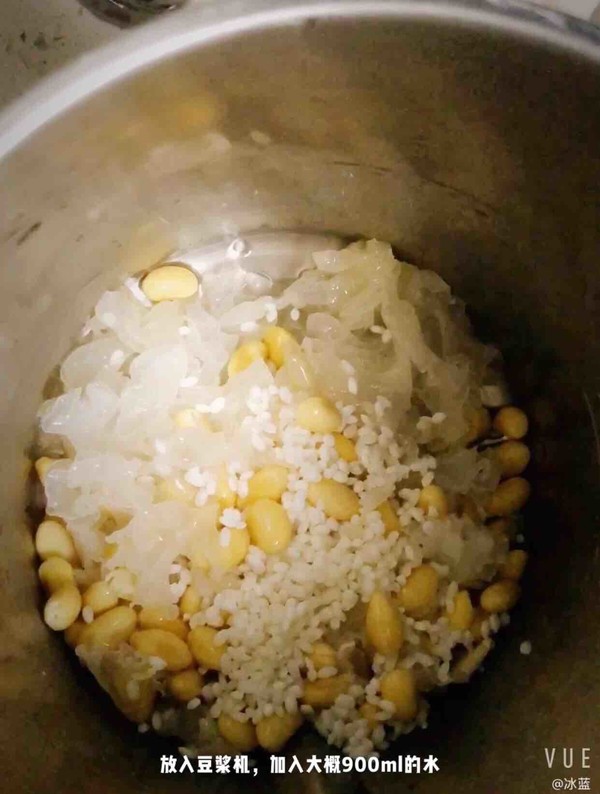 米润银耳豆浆的做法步骤：4