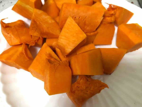 南瓜山药小米露的做法步骤：1