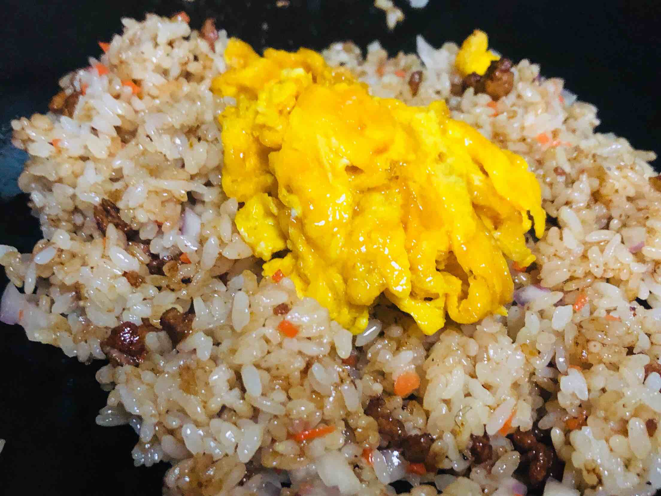 肉丝炒饭的做法步骤:7