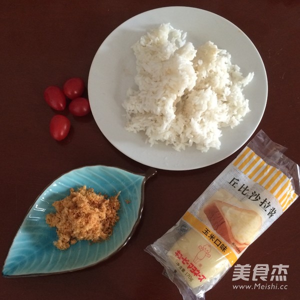 米饭沙拉的做法步骤：1