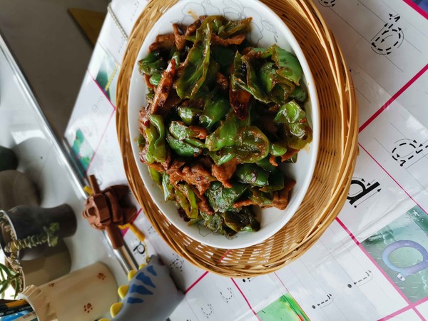辣椒炒肉的做法步骤:6