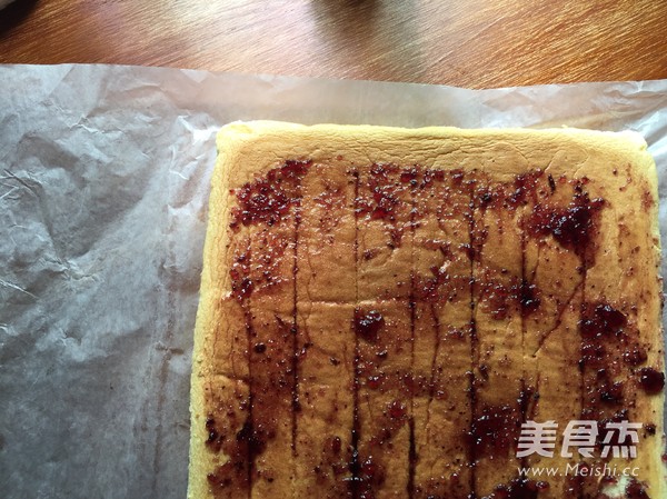橙香蛋糕卷的做法步骤:14