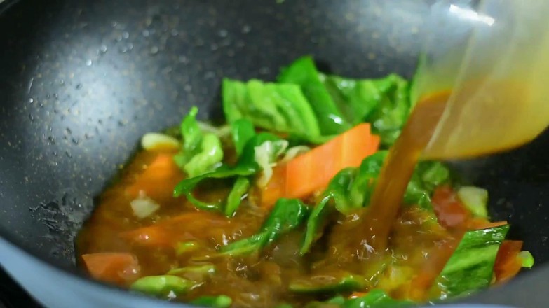 溜肉段烧茄子的做法步骤:14
