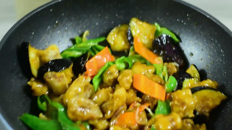 溜肉段烧茄子的做法步骤:15
