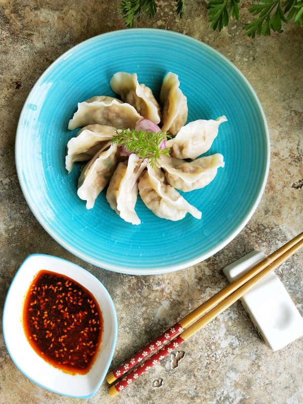 双笋牛肉饺子的做法步骤:12