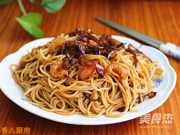 上海开洋葱油拌面的做法步骤:11