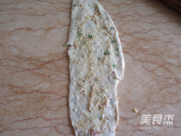 豆浆培根油酥饼的做法步骤:8