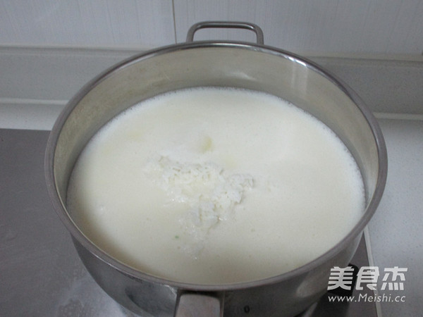 豆浆帝皇蟹泡饭的做法步骤:7