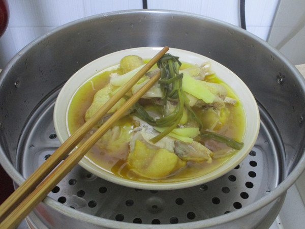 花雕酒蒸鸡的做法步骤:7