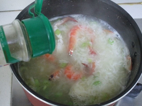 香芹海鲜泡饭的做法步骤:9