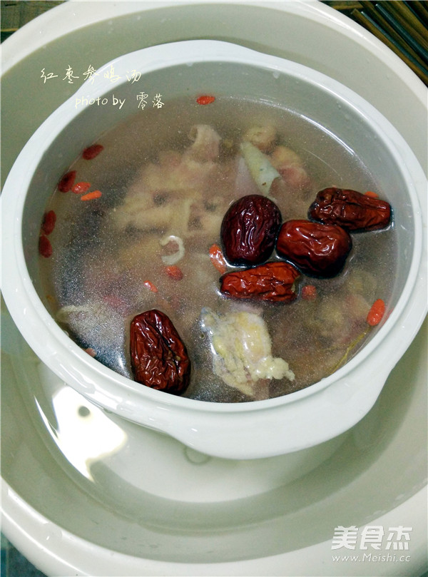 红枣参鸡汤的做法步骤:7