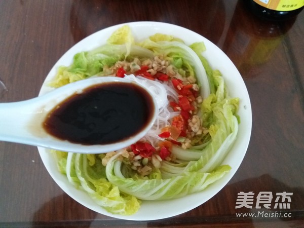 蒜蓉粉丝娃娃菜的做法步骤:9