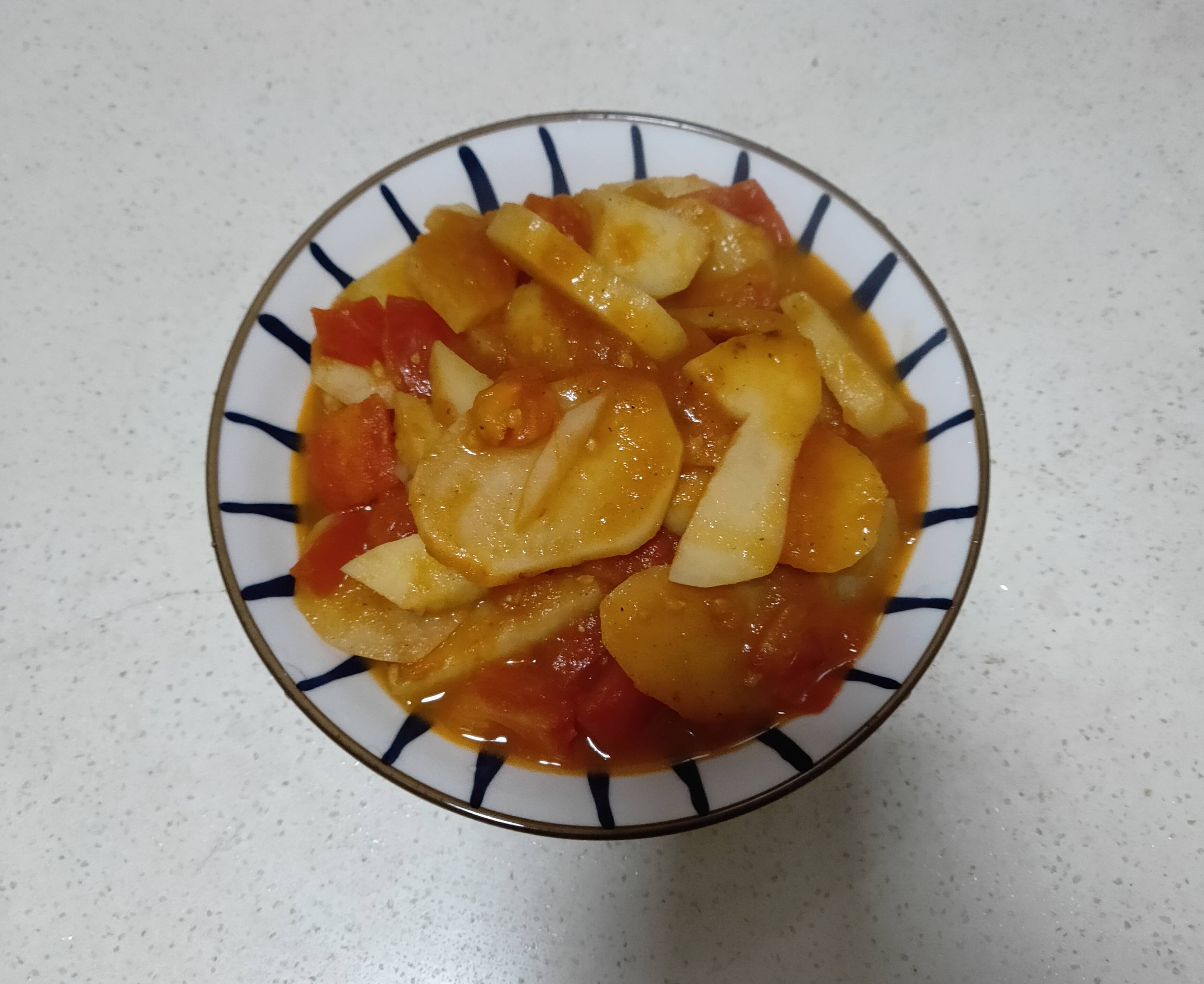 番茄炒土豆的做法步骤：8