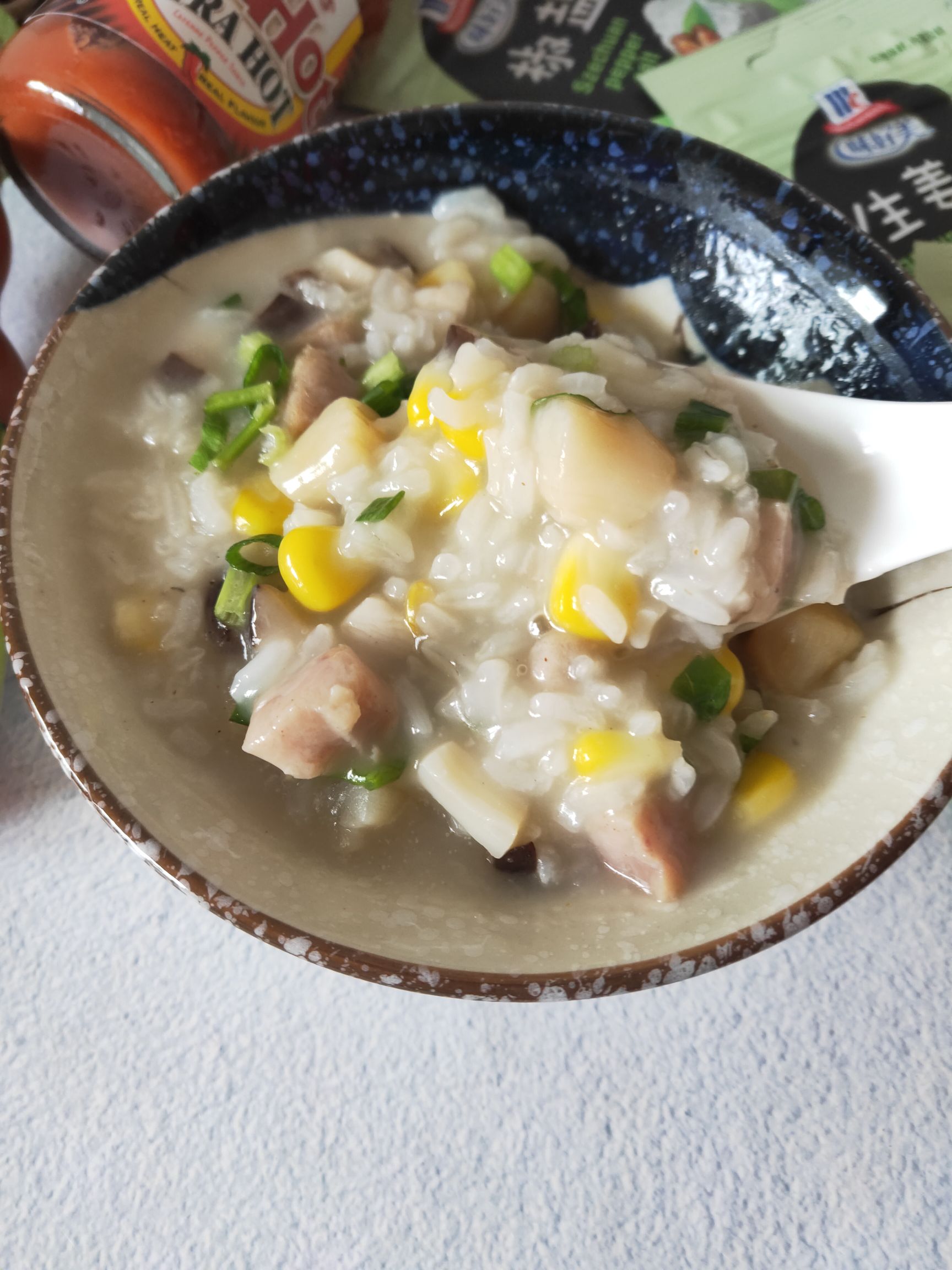 干贝粥的做法步骤：7