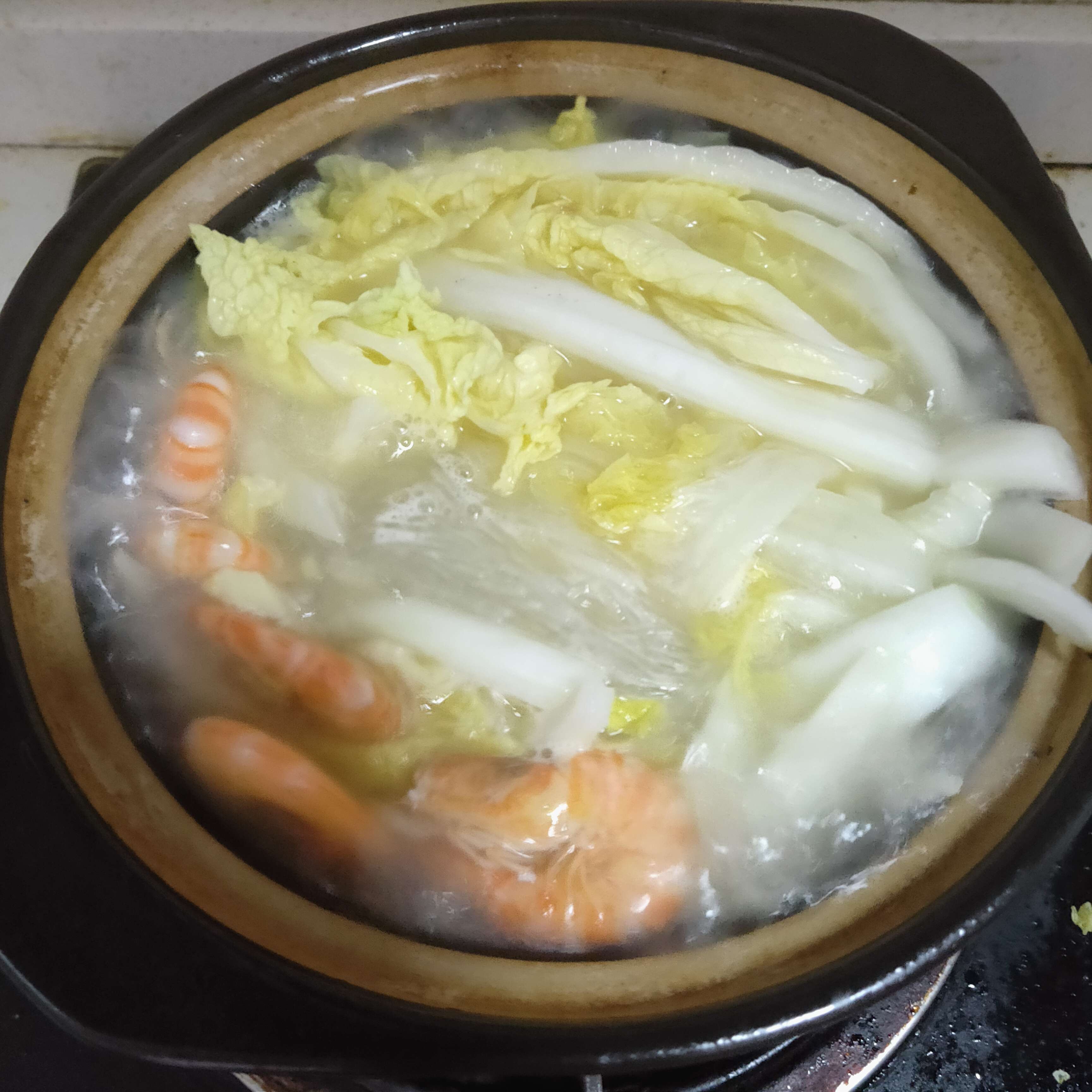 白菜粉丝煲的做法步骤：4