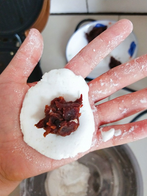糯米豆沙饼的做法步骤：4
