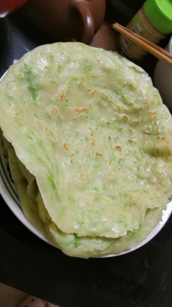 低油西葫芦糊塌子的做法步骤:7