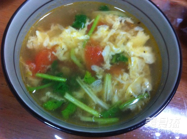 番茄鸡蛋汤的做法步骤:10