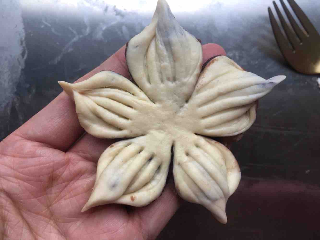 樱花酥(蛋挞皮版)的做法步骤:6