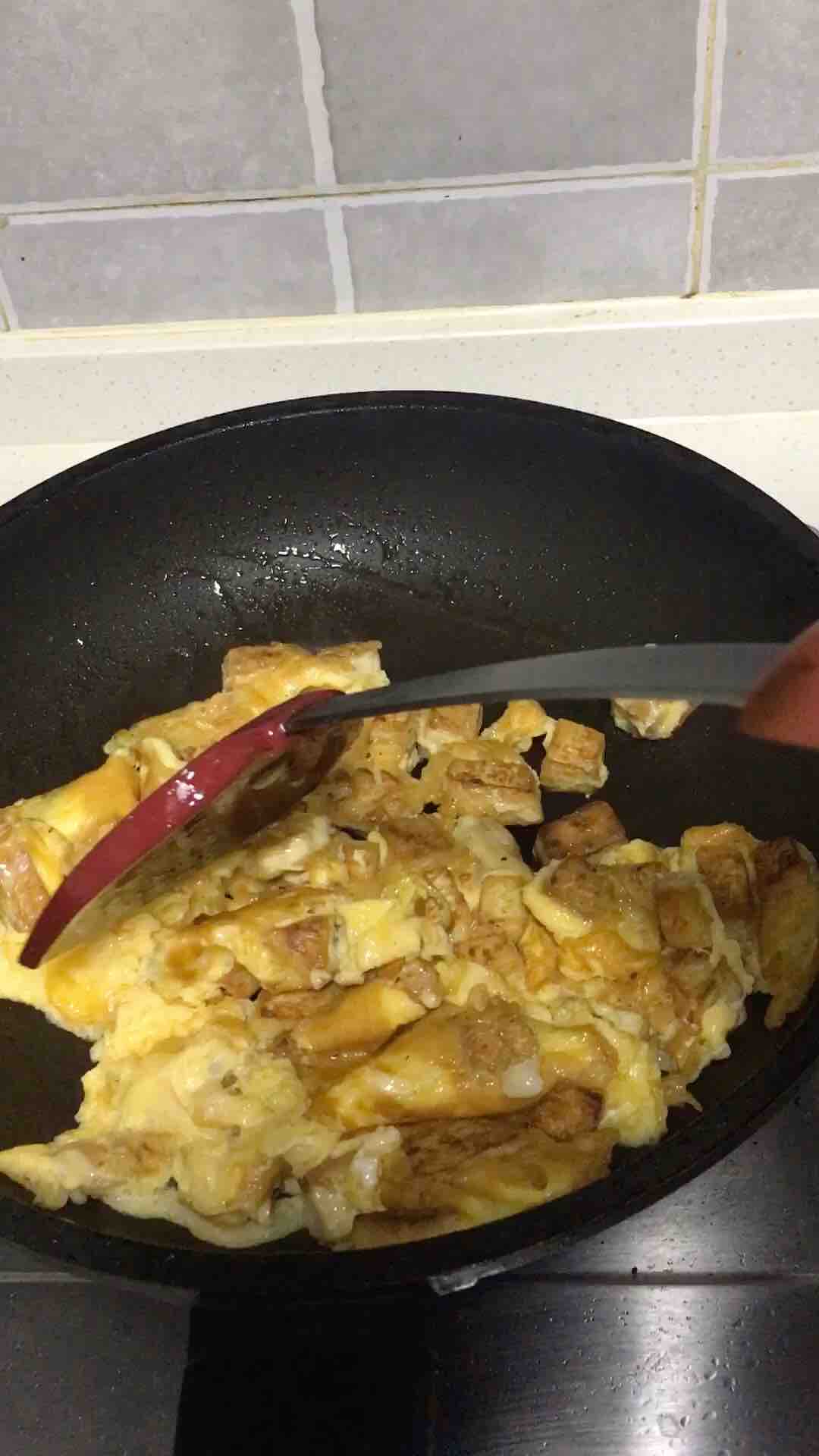 豆腐鸡蛋的做法步骤:4