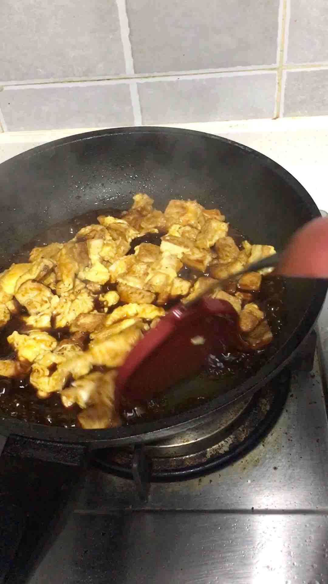 豆腐鸡蛋的做法步骤:5