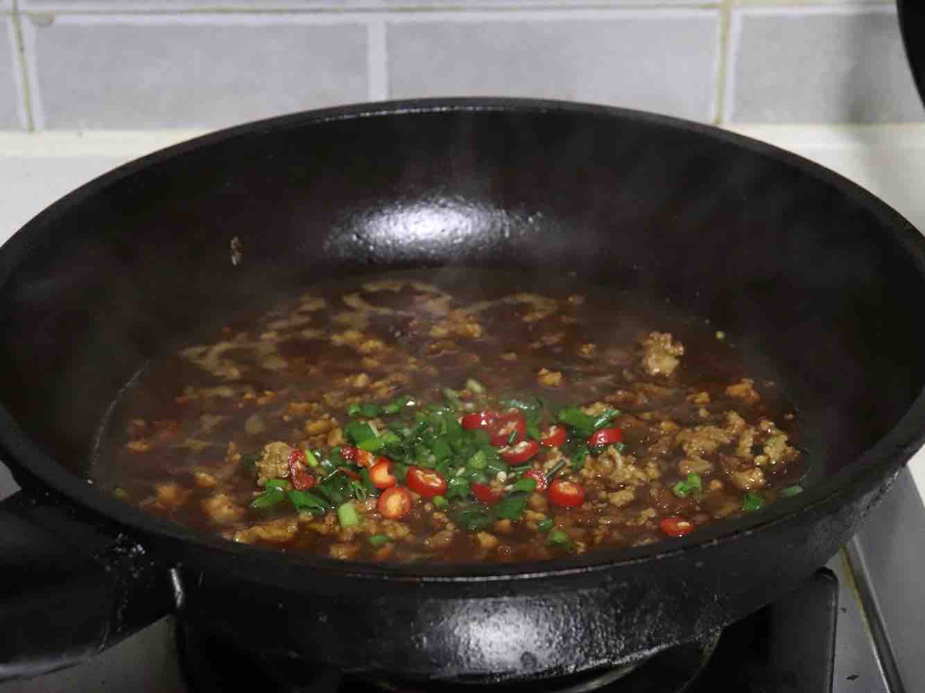 肉末豆腐蒸蛋羹的做法步骤:8