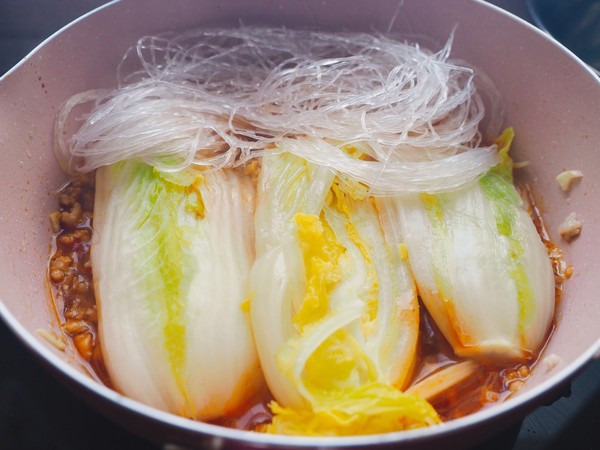肉末粉丝娃娃菜的做法步骤：3