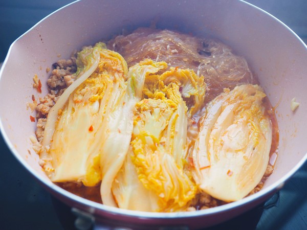 肉末粉丝娃娃菜的做法步骤：4