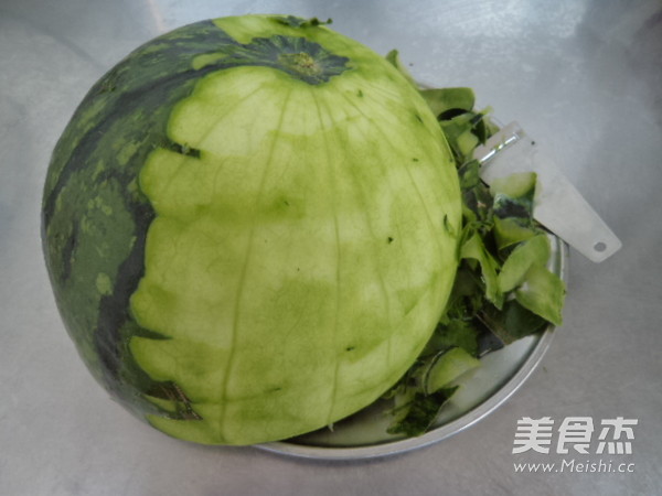 海带拌瓜皮的做法步骤:3