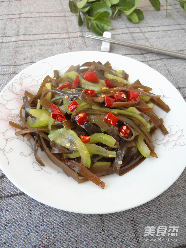 海带拌瓜皮的做法步骤:10