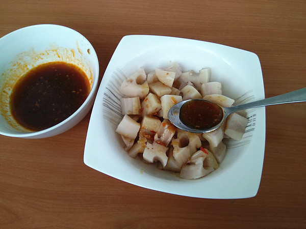 酸辣莲藕丁的做法步骤:9