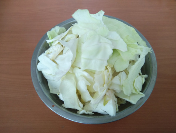 松茸烧圆白菜的做法步骤:3