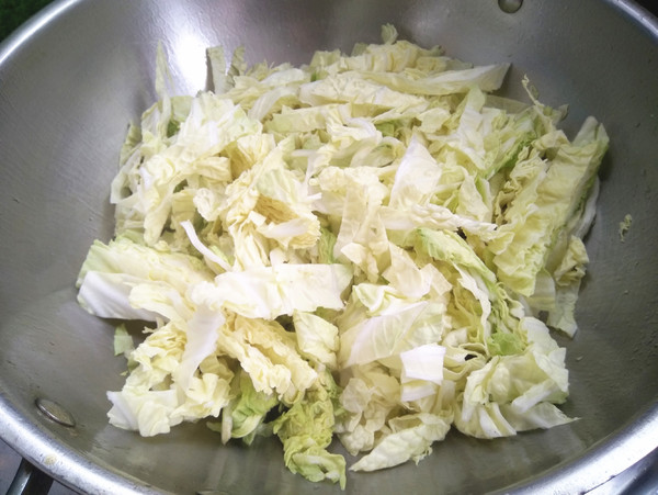 松茸烧白菜的做法步骤:4