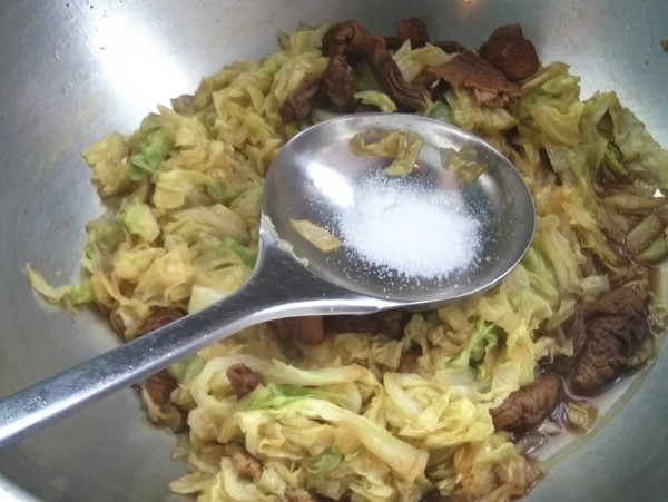 松茸烧白菜的做法步骤:7
