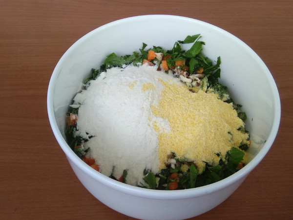 芹菜叶饼的做法步骤:6