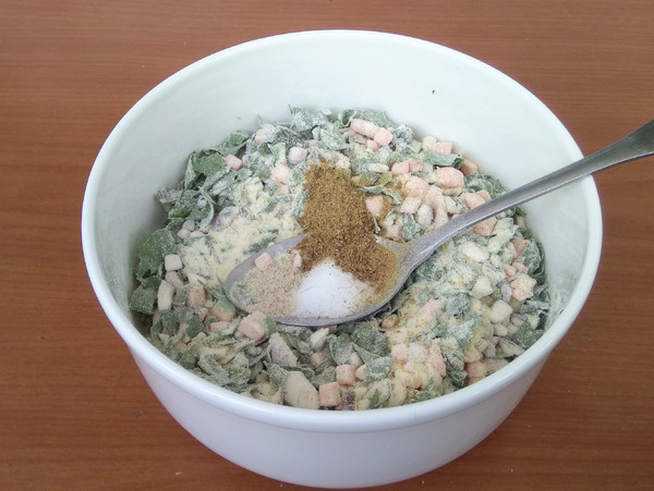 芹菜叶饼的做法步骤:7