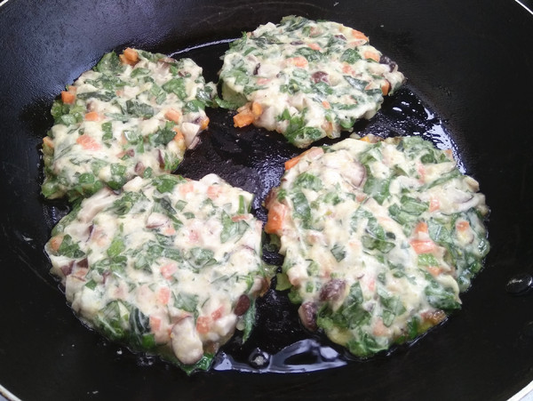 芹菜叶饼的做法步骤:9