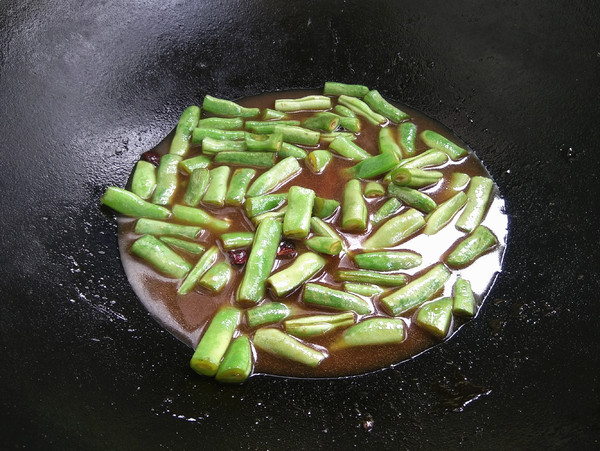 酱香豆角杏鲍菇的做法步骤：6