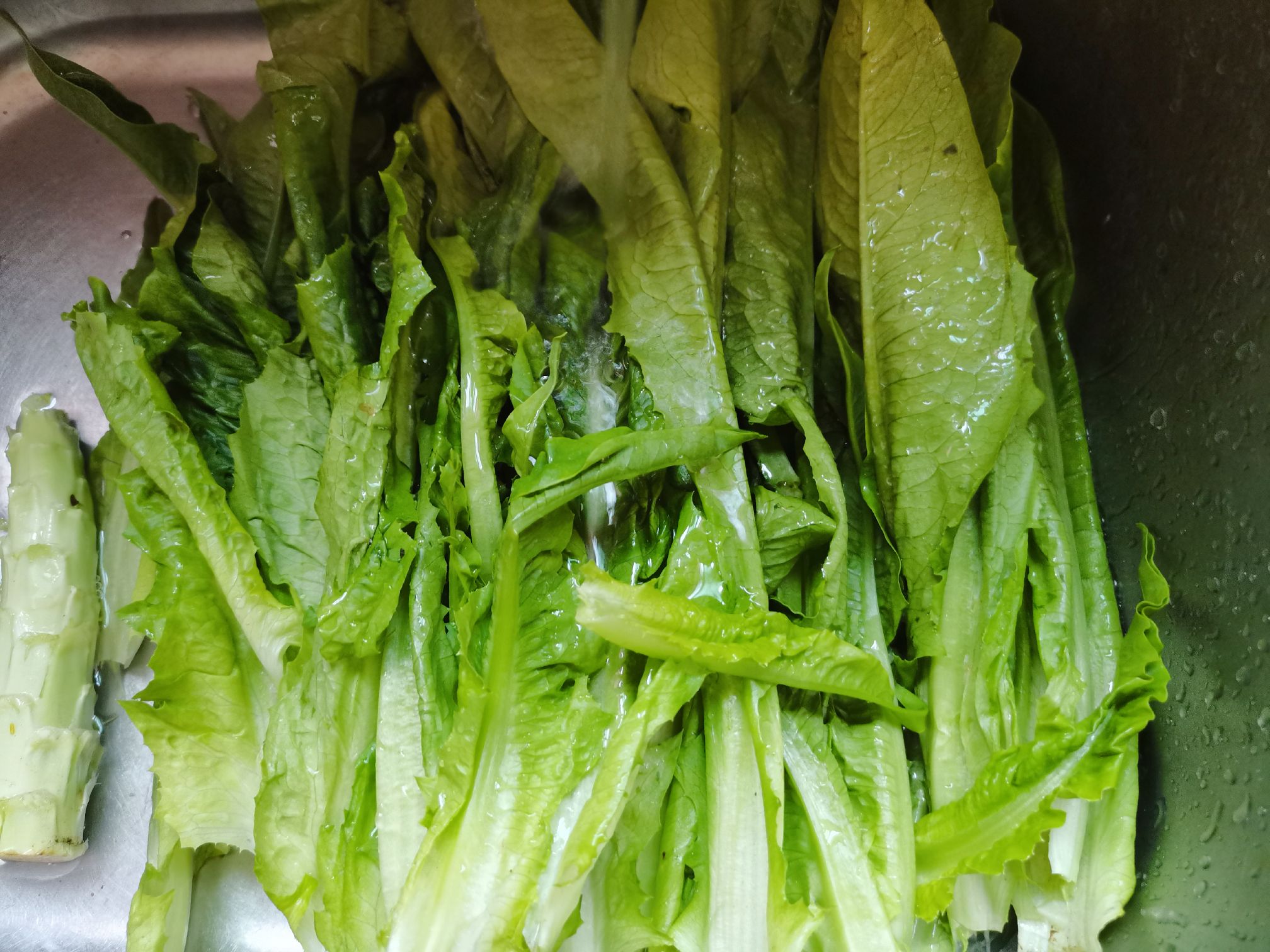 凉拌油麦菜的做法步骤:2