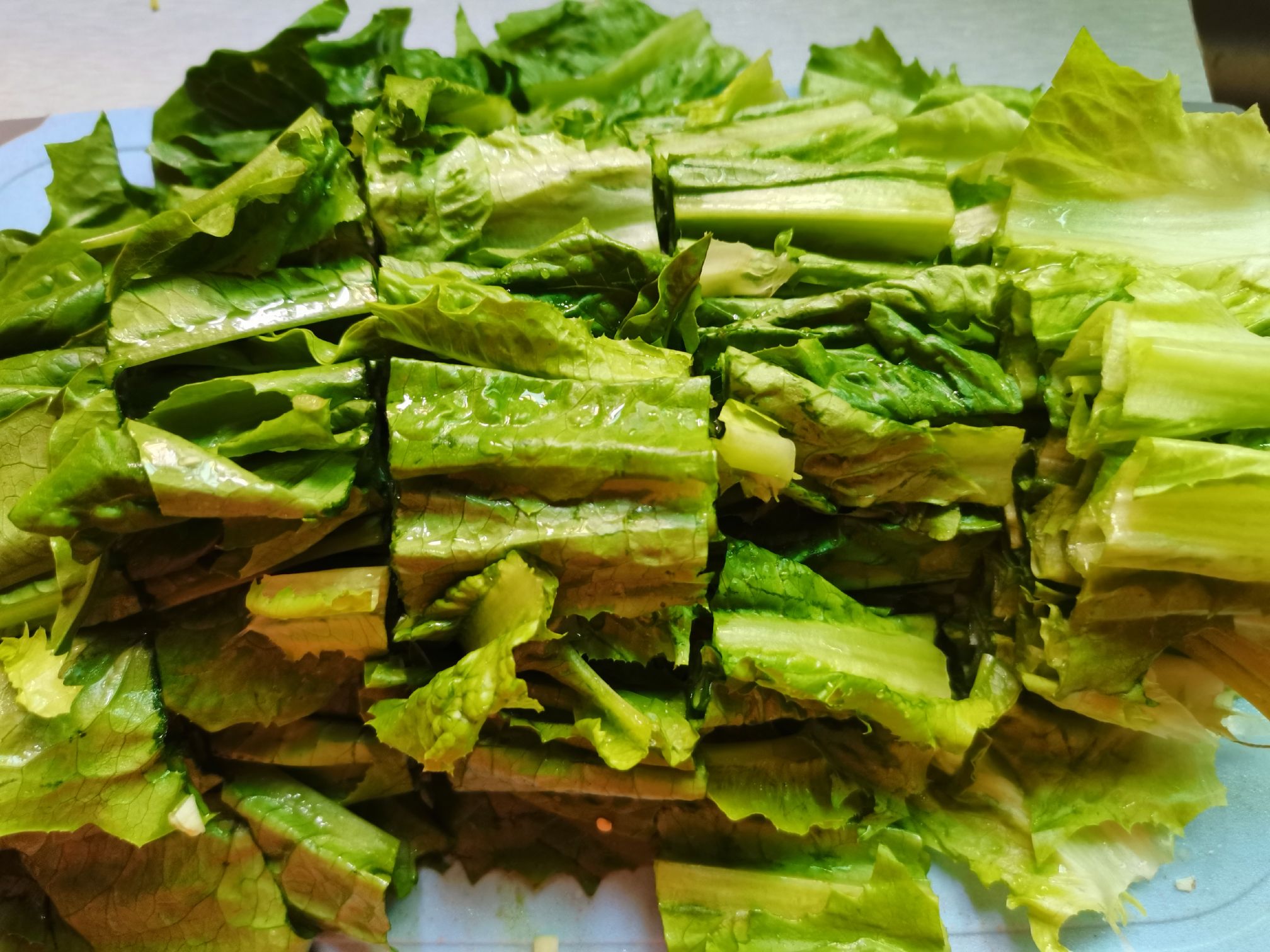 凉拌油麦菜的做法步骤:3