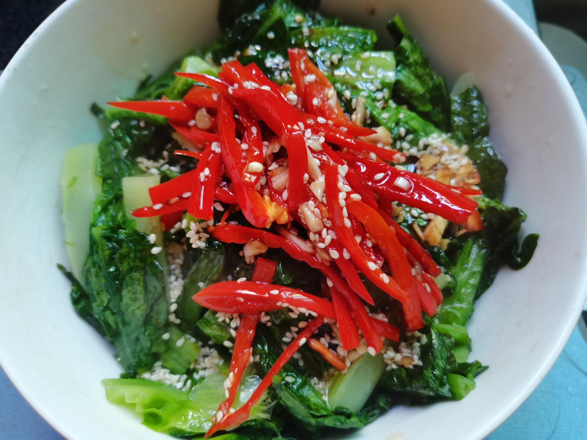 凉拌油麦菜的做法步骤:17