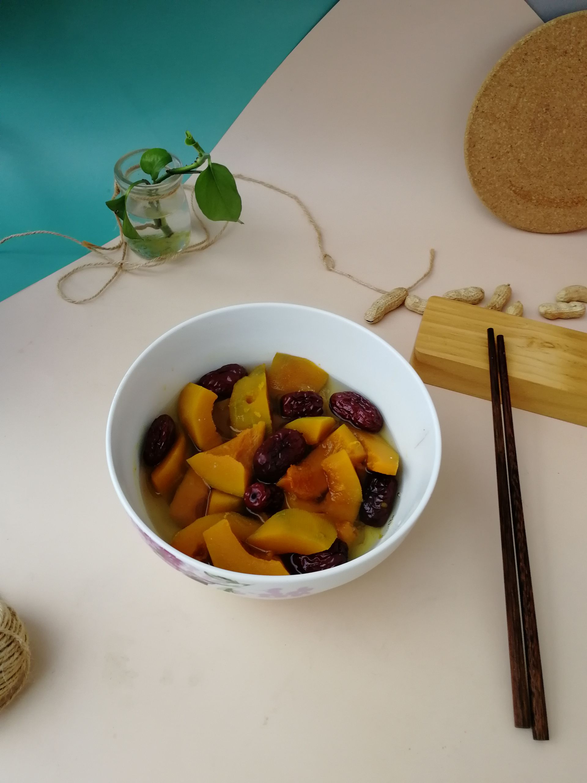 南瓜蒸红枣的做法步骤：9